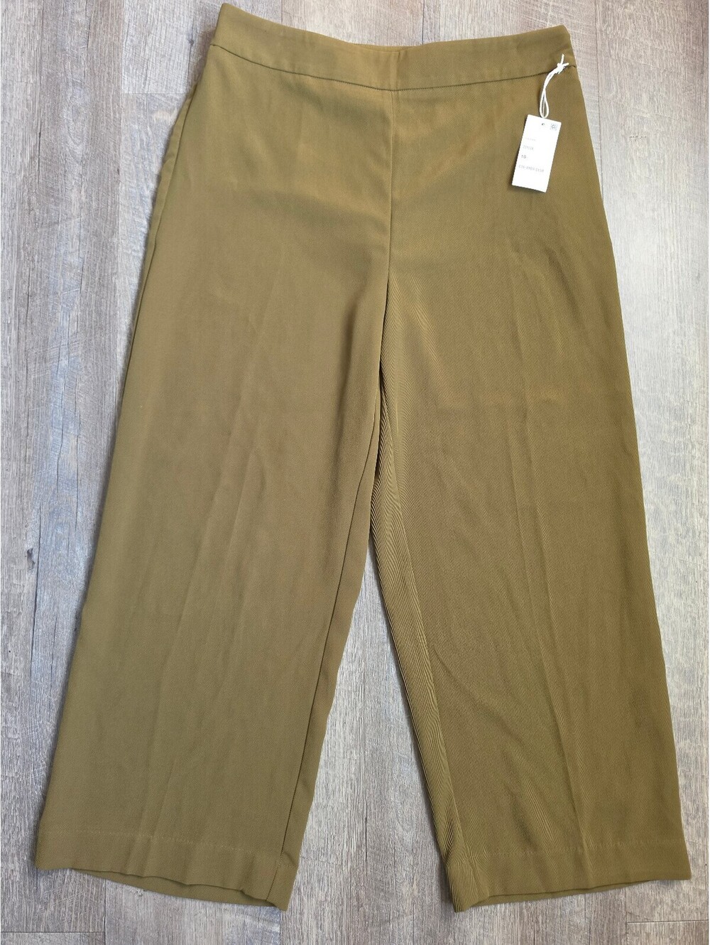 Worthington Women's Wide Leg Dress Pants Size 10 Olive Green